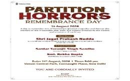 Partition Horrors Remembrance Day, 14 August 2026